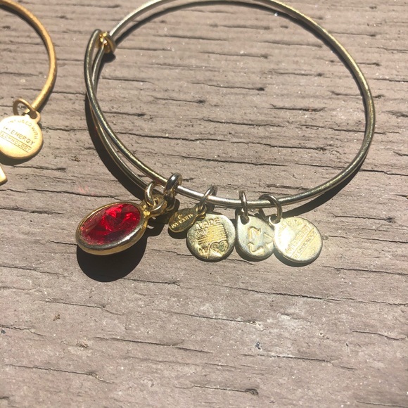 Alex & Ani Goldtone Silvertone Bracelet charm Lot - Picture 9 of 10